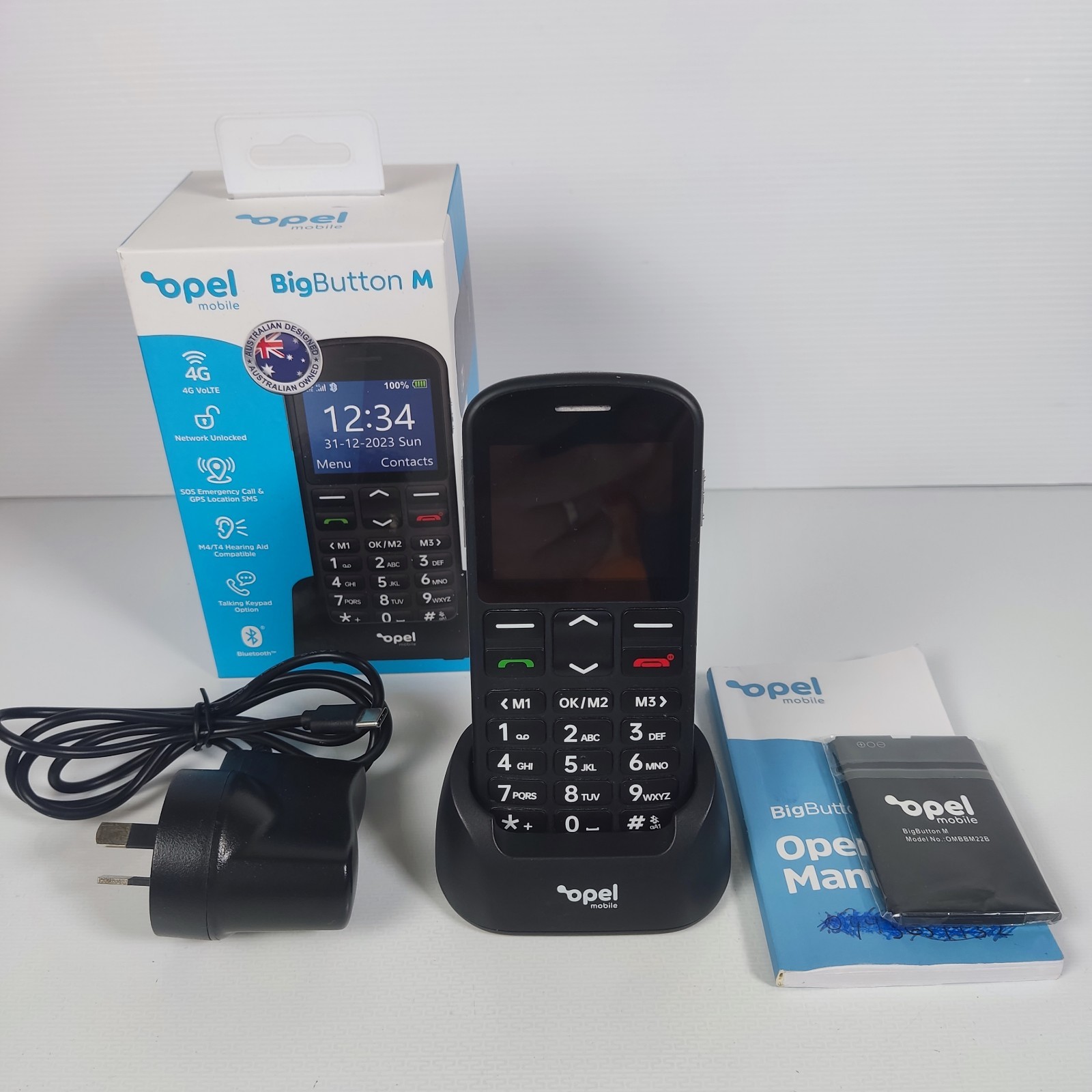 Opel Mobile BigButton M 4G (2.2”, Keypad, SOS Button) – Network Unlocked