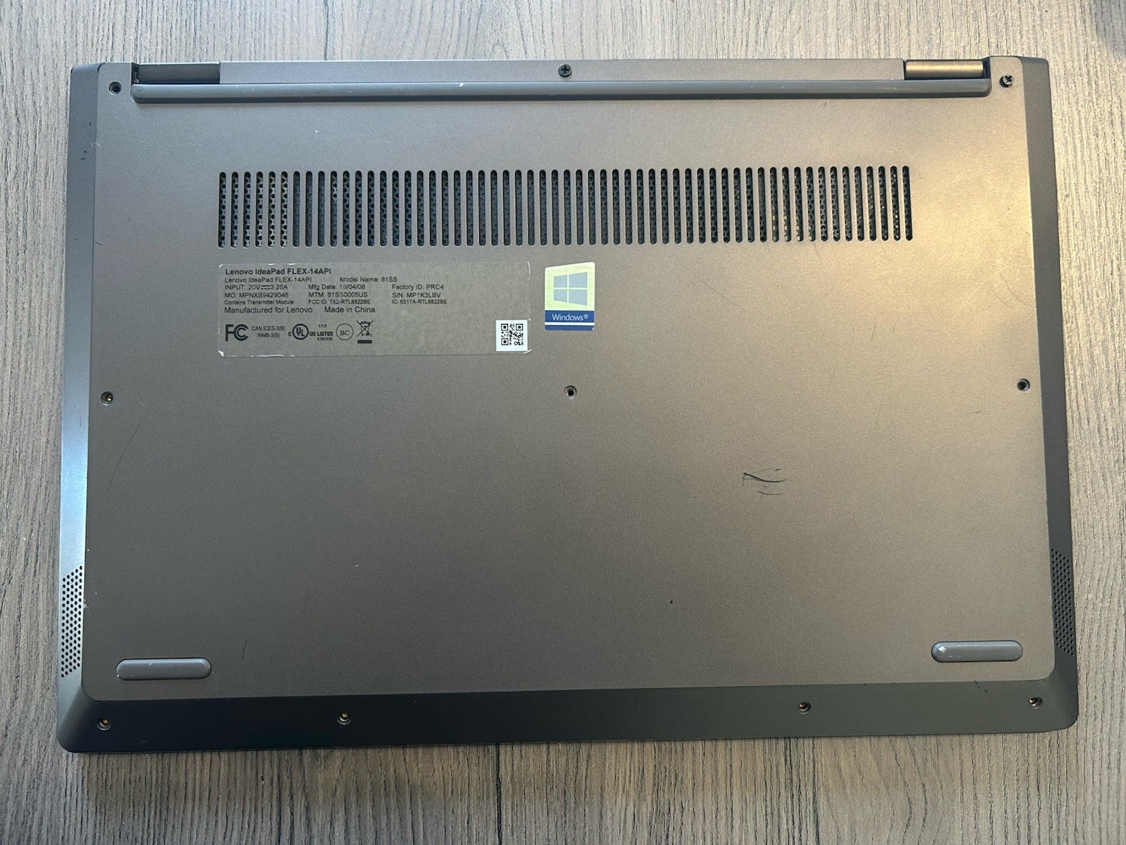 LENOVO IDEAPAD FLEX-14API AMD RYZEN 5 3500U@2.1GHz Not Working Bad MB