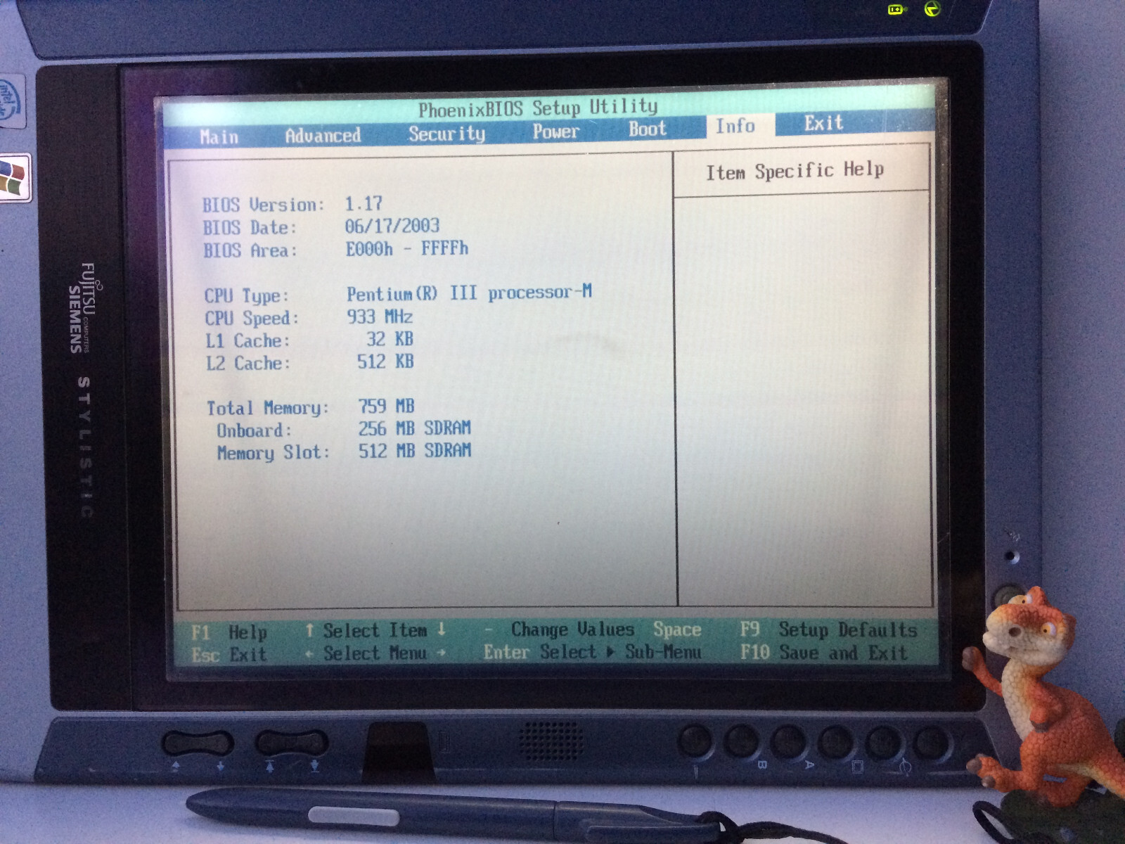 Fujitsu-Siemens Stylistic ST 4121 W Tablet PC Computer Laptop Netbook Pentium 3