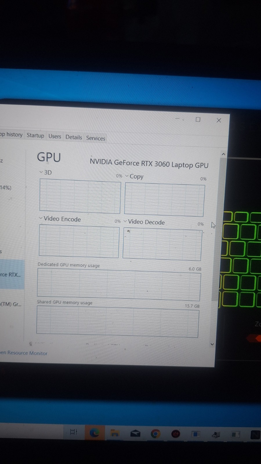 Acer Nitro 5 15.6″ Gaming Laptop Ryzen 5 5600H RTX 3060 32GB 256GB SSD W10