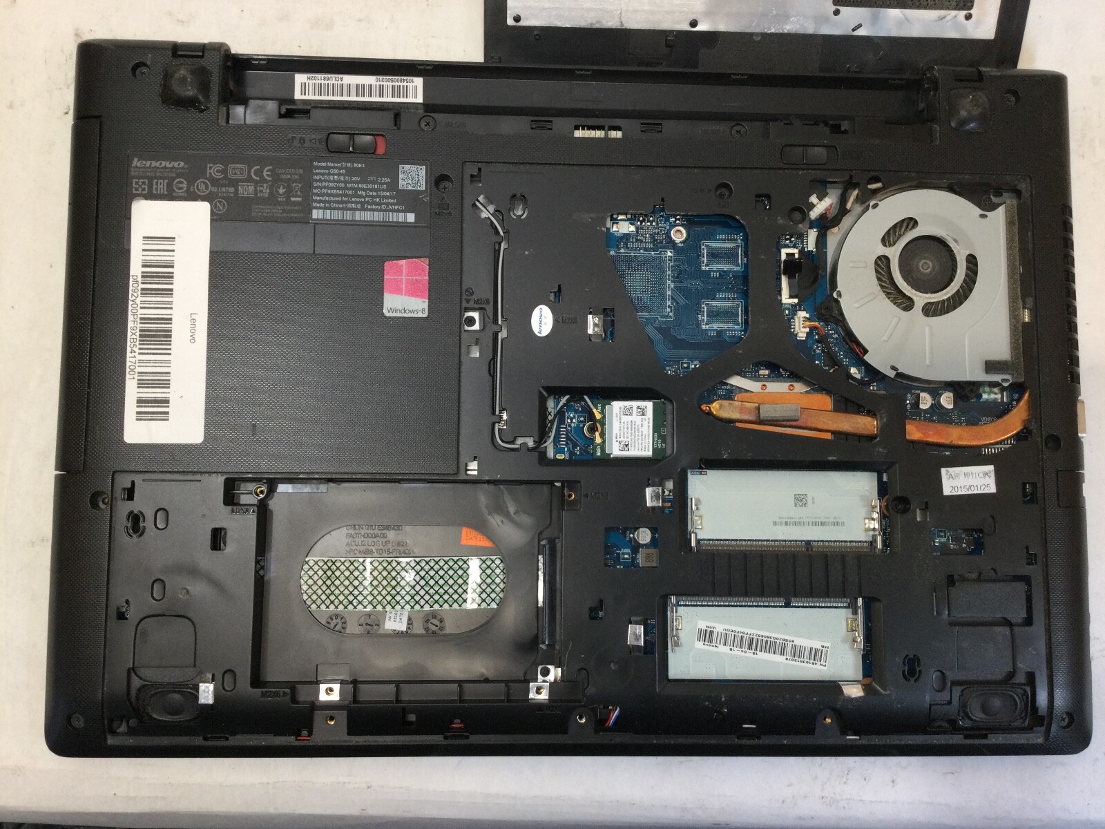 LENOVO IDEAPAD G50-45 – AMD A SERIES -NO RAM – FOR PARTS – READ DESCRIPTION – BB