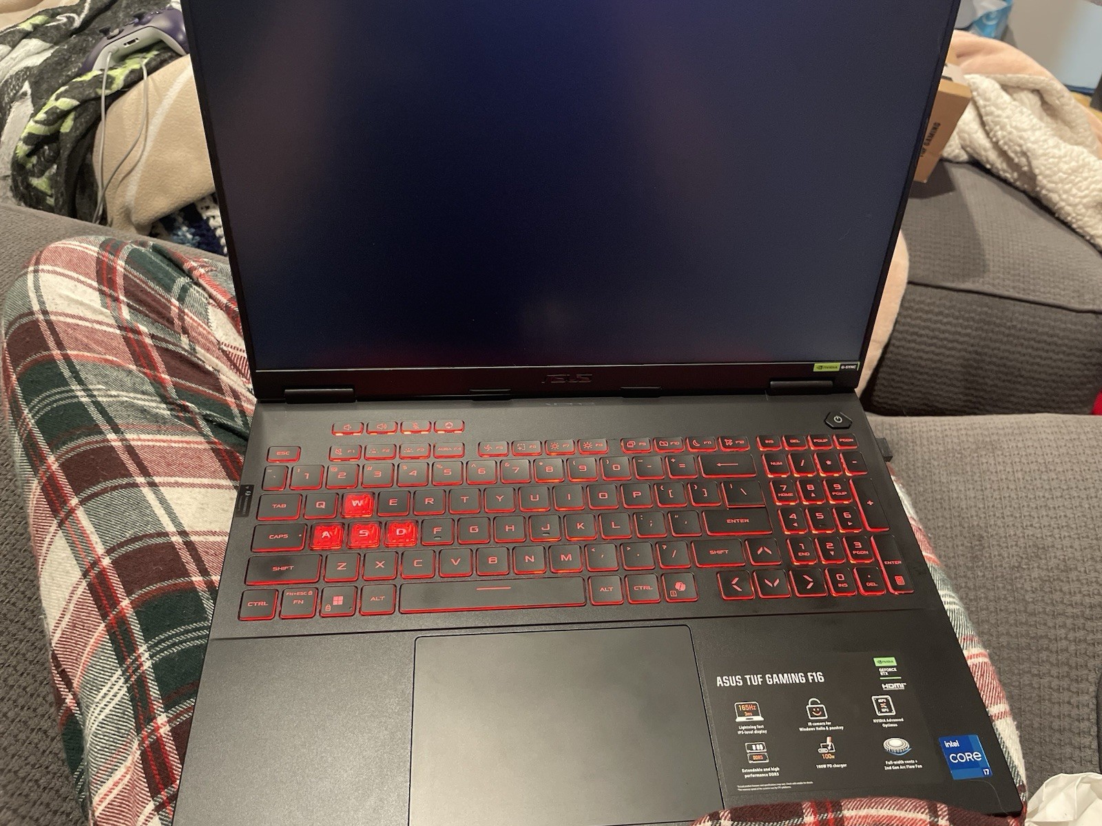 Asus TUF F16 FX608J 16″ i7-14650HX 2.2GHz 32GB RAM 1TB SSD GeForce RTX 5060