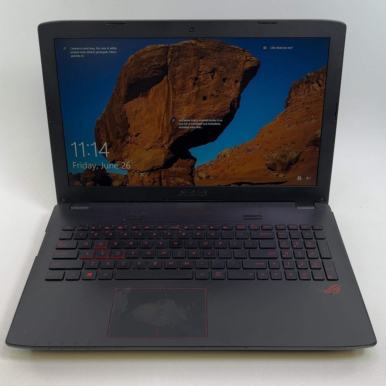 Broken Asus ROG GL552V i7-6700HQ 2.6GHz 16GB RAM 500GB SSD GeForce GTX 960M READ