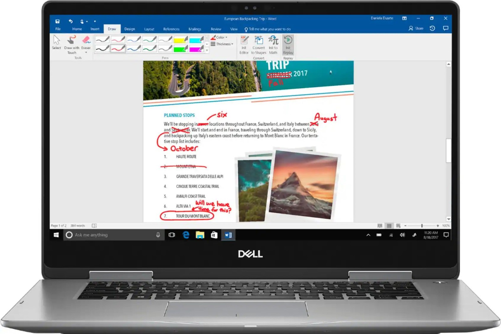 Dell Inspiron 7573 2-in-1 – UHD Touch – i7-8550U – 16GB RAM – 940MX – 512GB SSD