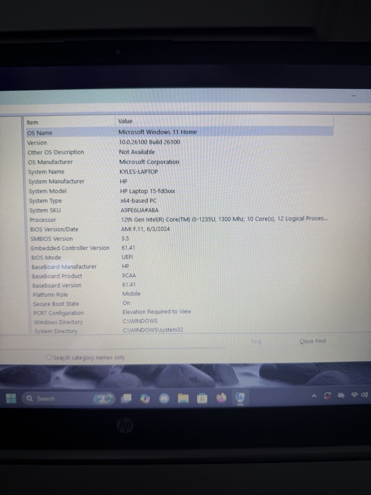 HP Laptop 15-fd0xxx 15.6″ FHD i5-1235U 32GB RAM Win11 Silver 2024