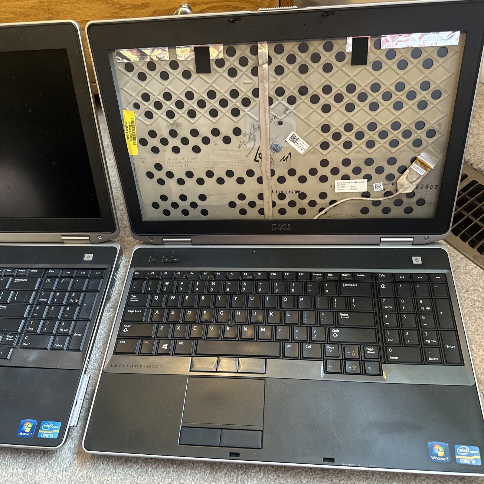 2x Dell Latitude E6530 15″ Laptop, i5 For Parts