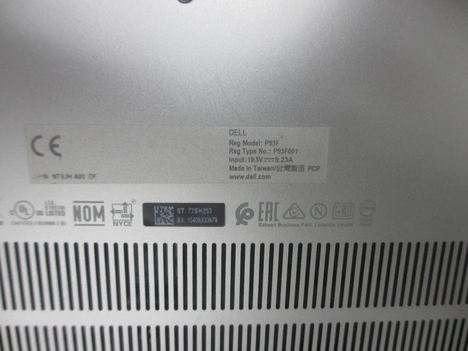 DELL PRECISION 7550 i7-10850H 2.70Ghz 32GB 512GB M2 SSD Ubuntu Laptop w/ AC ##@@