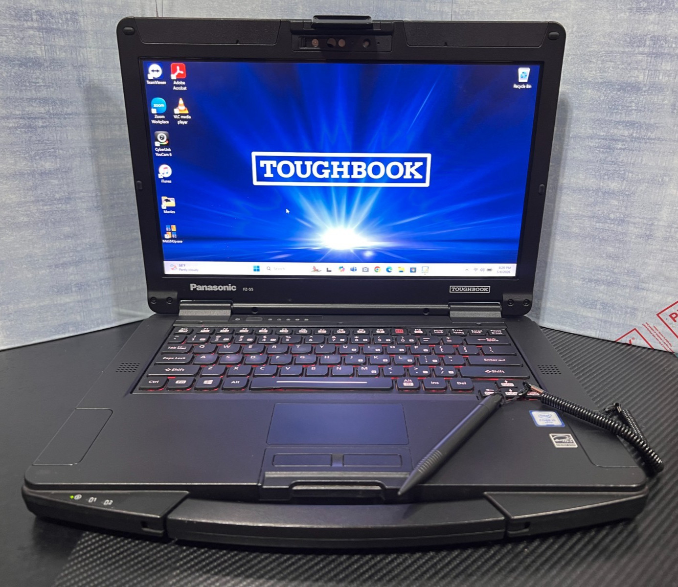 FZ-55C262CVM i5-8365U, 16GB,512GB SSD, Mem,VGA,HDMI, GPS, Touchscreen,Win11 25H2