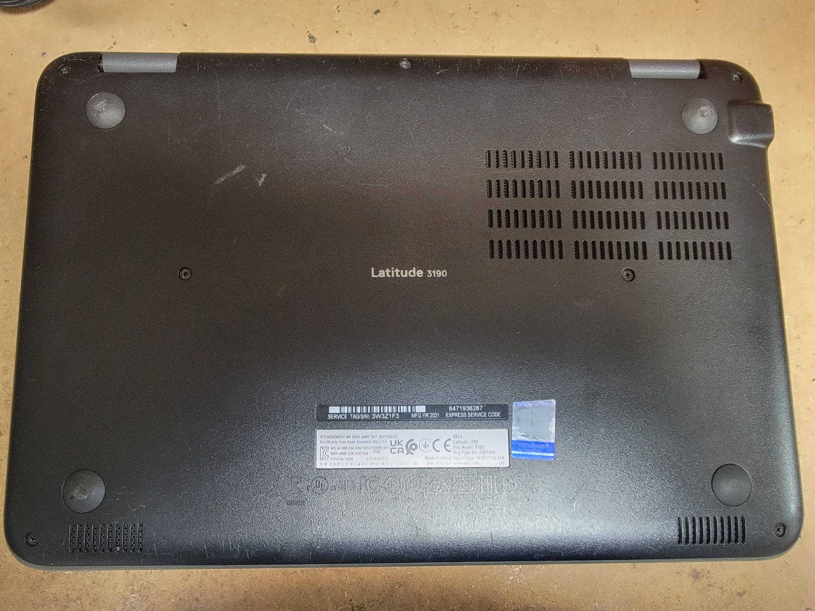 Dell Latitude 3190 Intel® Celeron® N4120 CPU 42GB 64GB eMMC