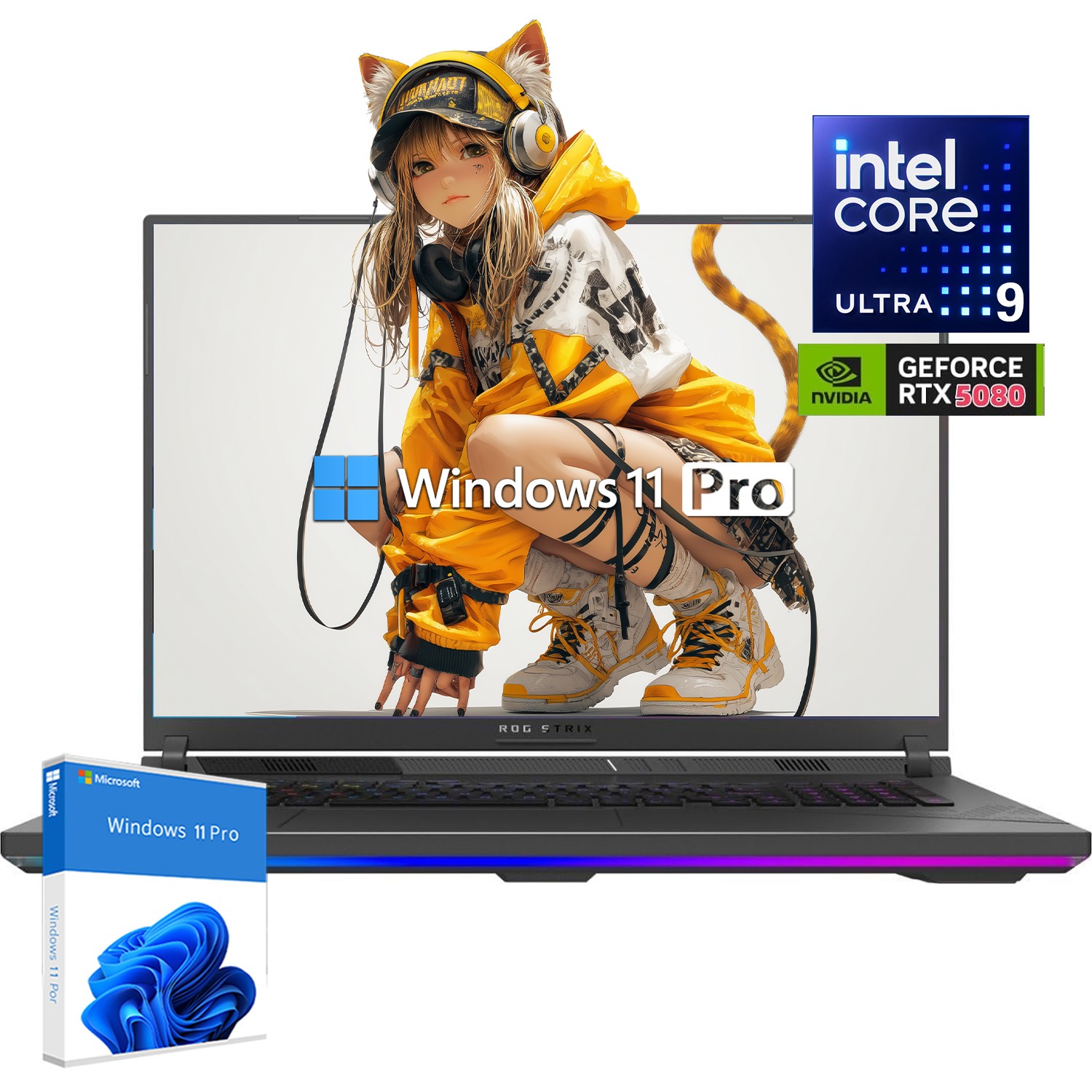 📍ASUS – ROG Strix G18 18″2.5K 240Hz Gaming Laptop – Intel Ultra 9 HX – RTX 5080