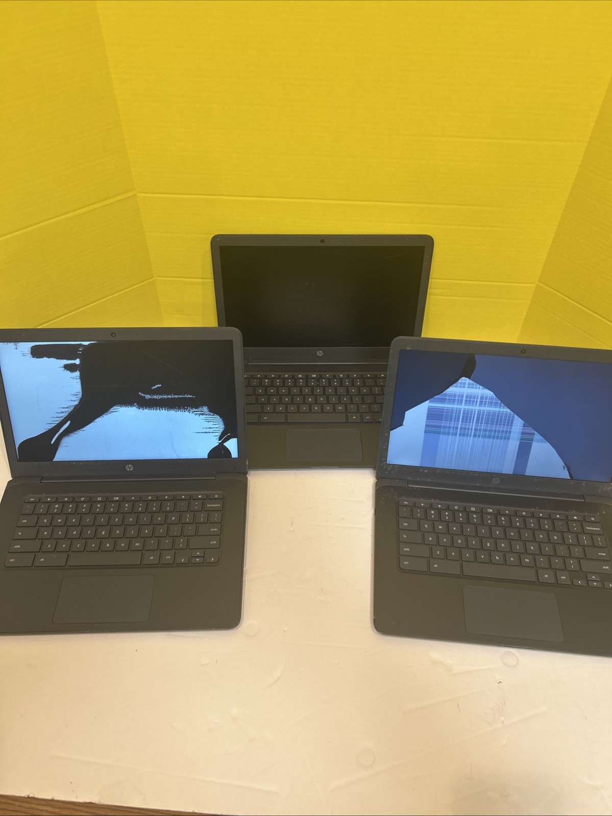 3x HP Chromebook 14 G5 EE Chrome OS Working See Photos