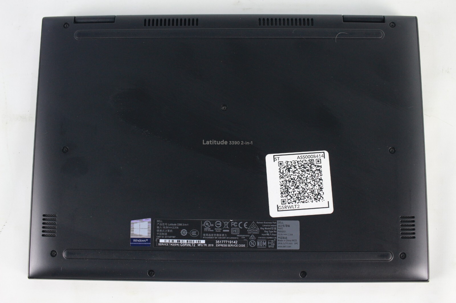 Dell Latitude 3390 2-in-1 13.3″ Laptop i5 8th Gen 256GB SSD 8GB RAM Win 11(ST) C