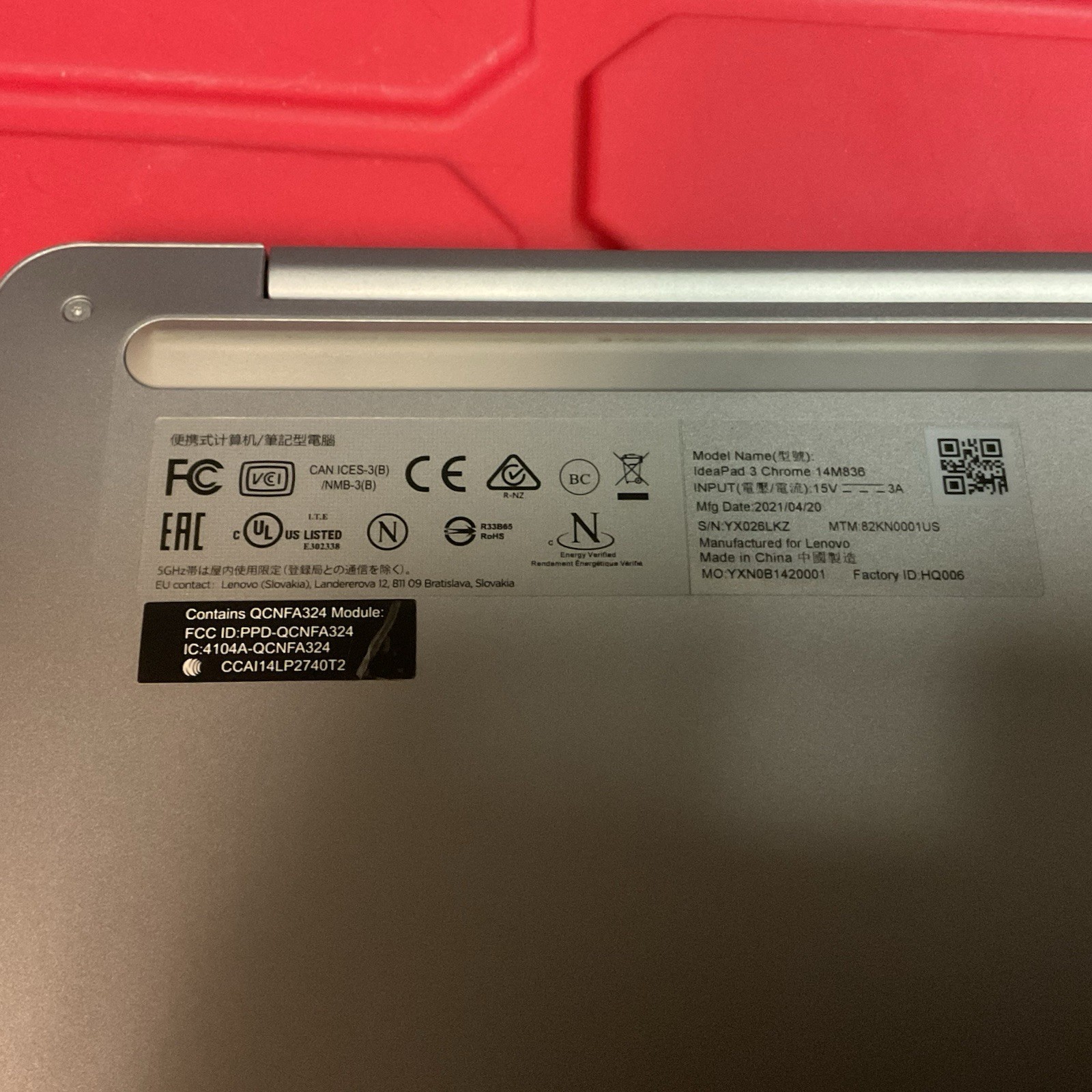 Lenovo IdeaPad 3 Chrome 14M836 14″ (64GB eMMC, MediaTek MT8183, 2.00 GHz)