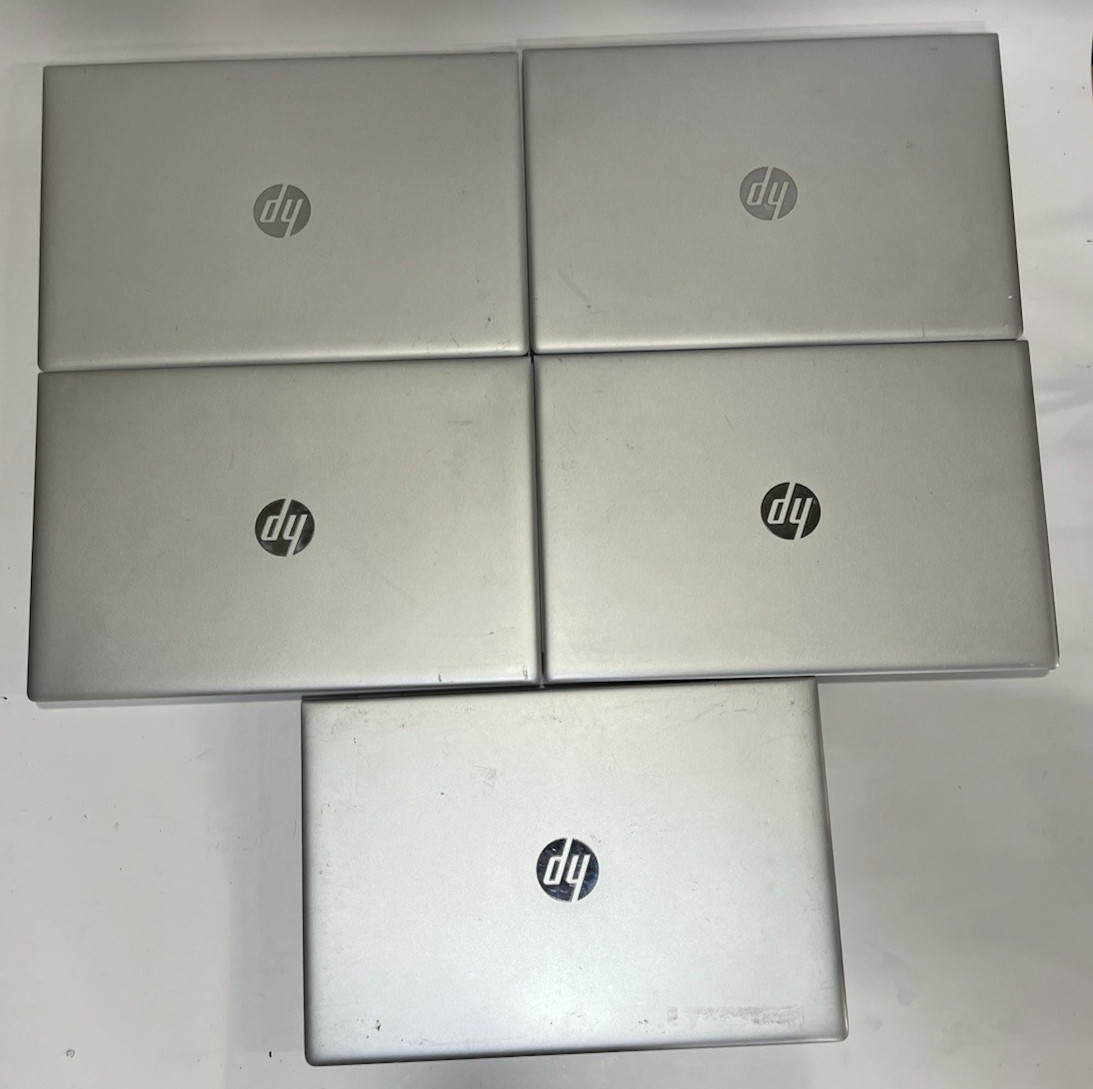 LOT OF 5 HP ProBook 650 G4 15.6″ Laptop Intel i5-7300U – NO RAM – NO SSD -TESTED