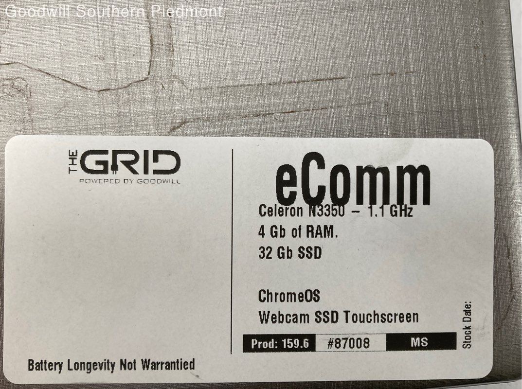 Acer Chromebook Spin 11 CP311-1H-C1FS Intel Celeron N3350 4GB RAM 32GB SSD