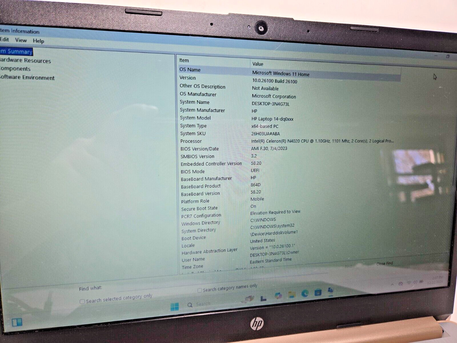 HP 14-DQ0012DS 14″ HD Touch Laptop Intel Celeron N4020 4GB SDRAM 64GB eMMC W10H