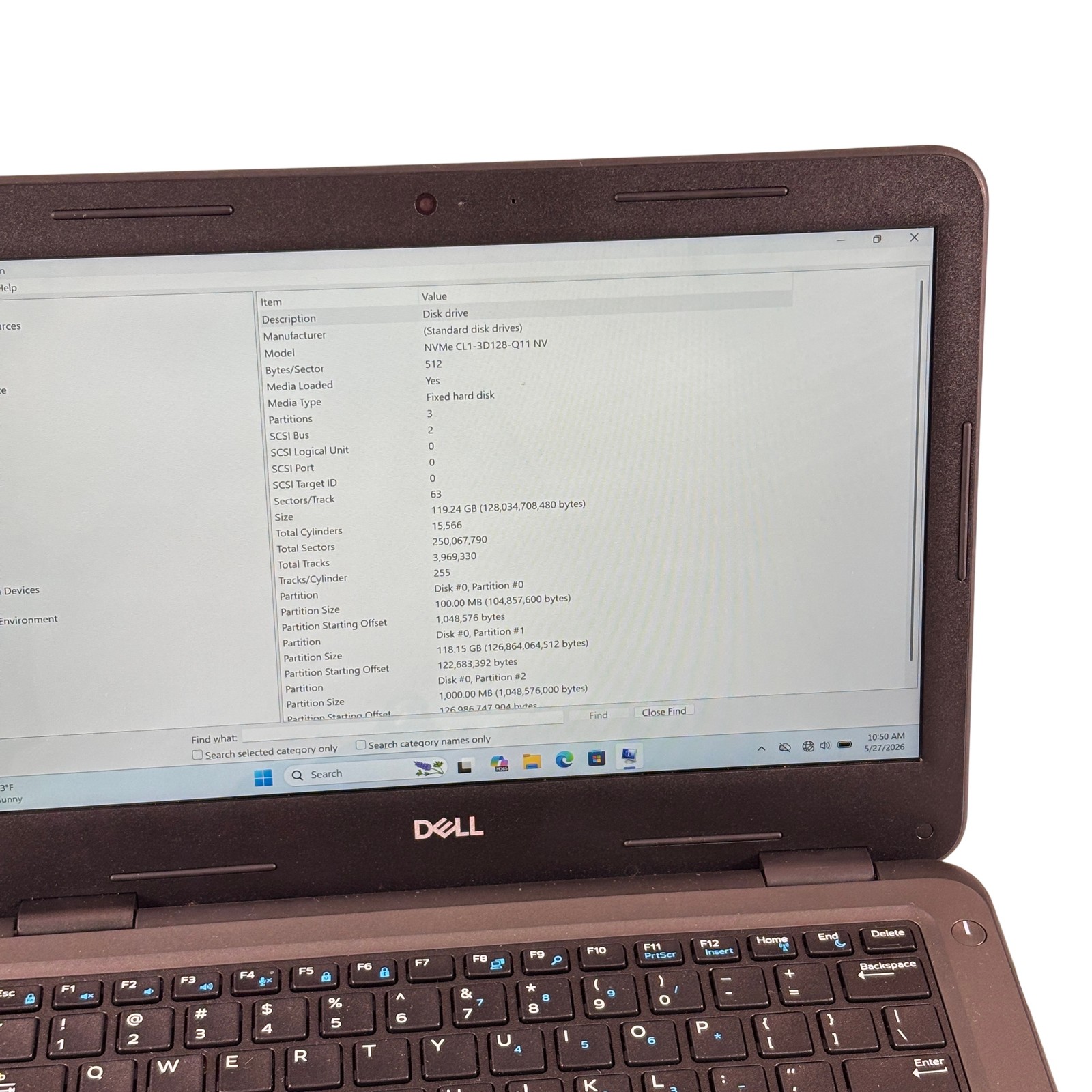 Dell Latitude 3310 Windows 11 Intel Core i3-8145U 2.1GHz 8GB RAM 128GB SSD 13.3″