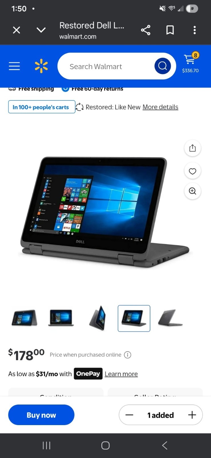 Dell Latitude 3190 2-in-1 11.6″ Pentium N5030 4GB RAM 128GB SSD Windows 11 Pro