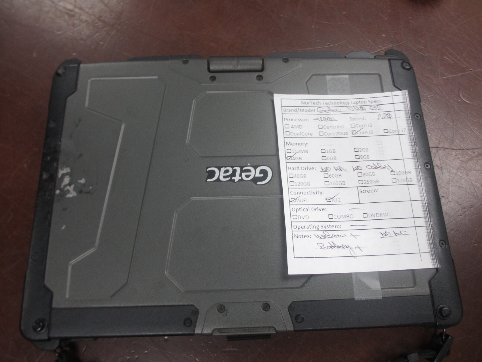 Getac V110 G2 i5 5200U 2.20GHZ 4GB WCam Laptop[NO HDD/CADDY/OS/AC]+Pen @@@#