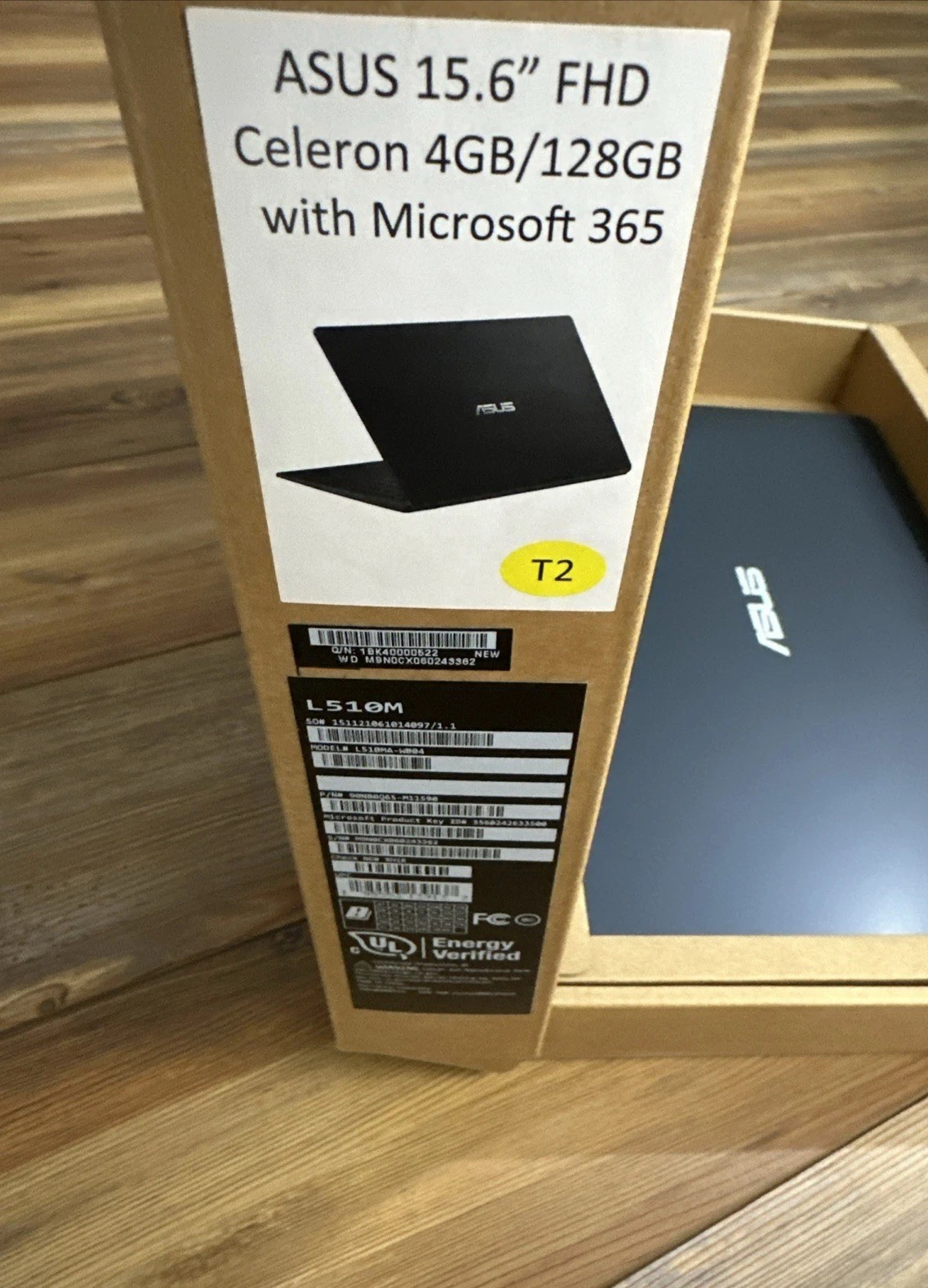 ASUS L510MA-WB04 15.6″ Intel Celeron FHD N4020 4GB, 128GB SSD Microsoft 365
