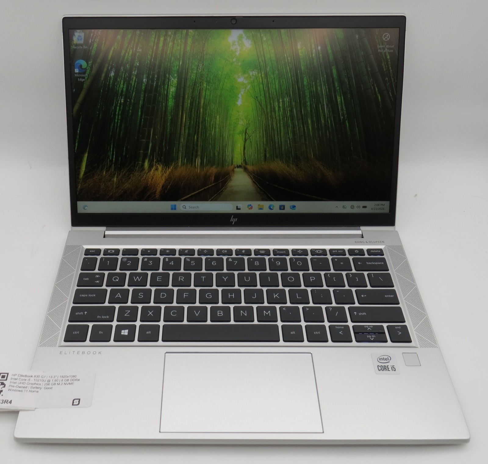 HP Elitebook 830 G7 | i5-10210U @ 1.6GHz | 8GB DDR4 | 256GB m2 | 13″ | Win 11