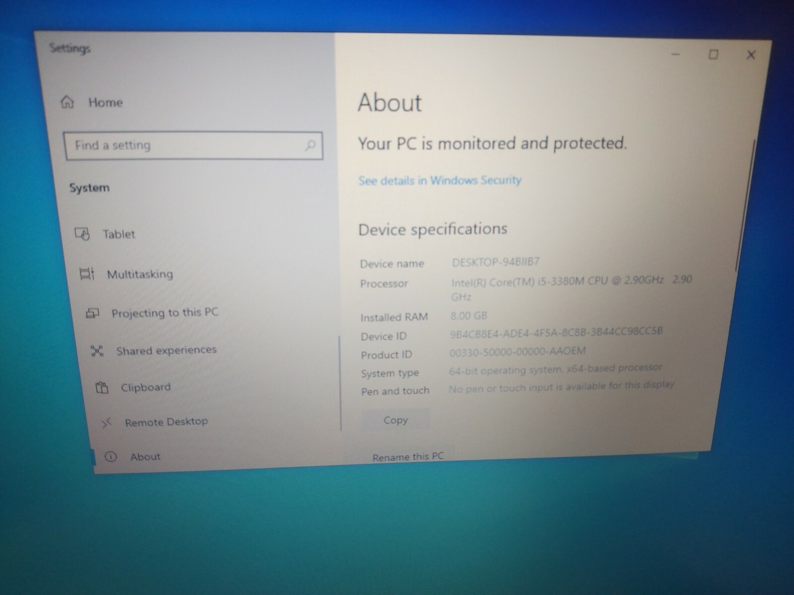 Dell Latitude E6430 14″ Intel Core i5-3380M 2.90GHz 8GB RAM 1TB HDD DVD Win10 P