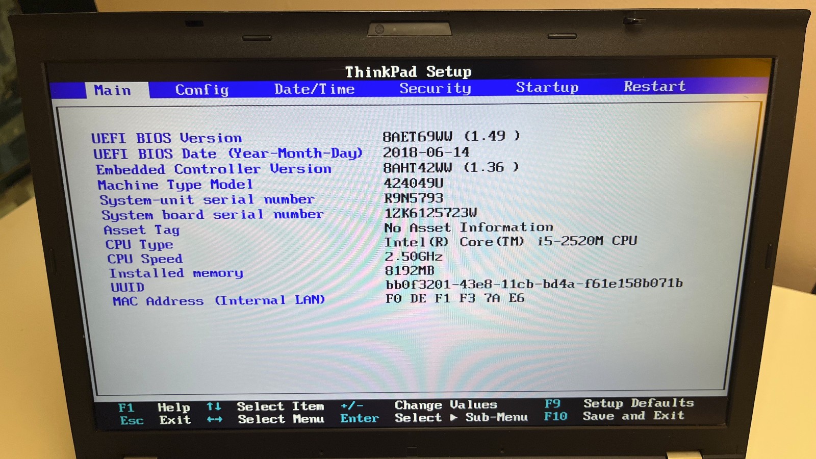 ThinkPad T520 15.6″ Intel Core i5 8GB RAM 240GB SSD Windows 10