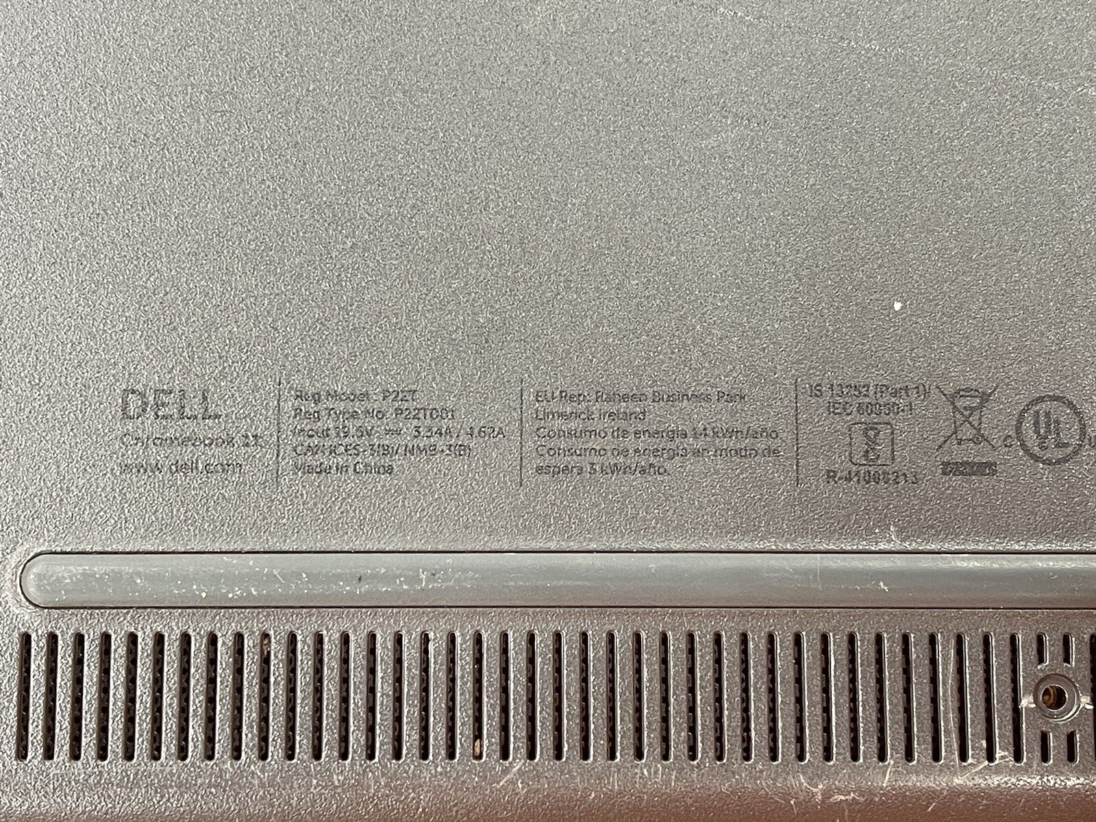 Dell P22T laptop for parts/repair