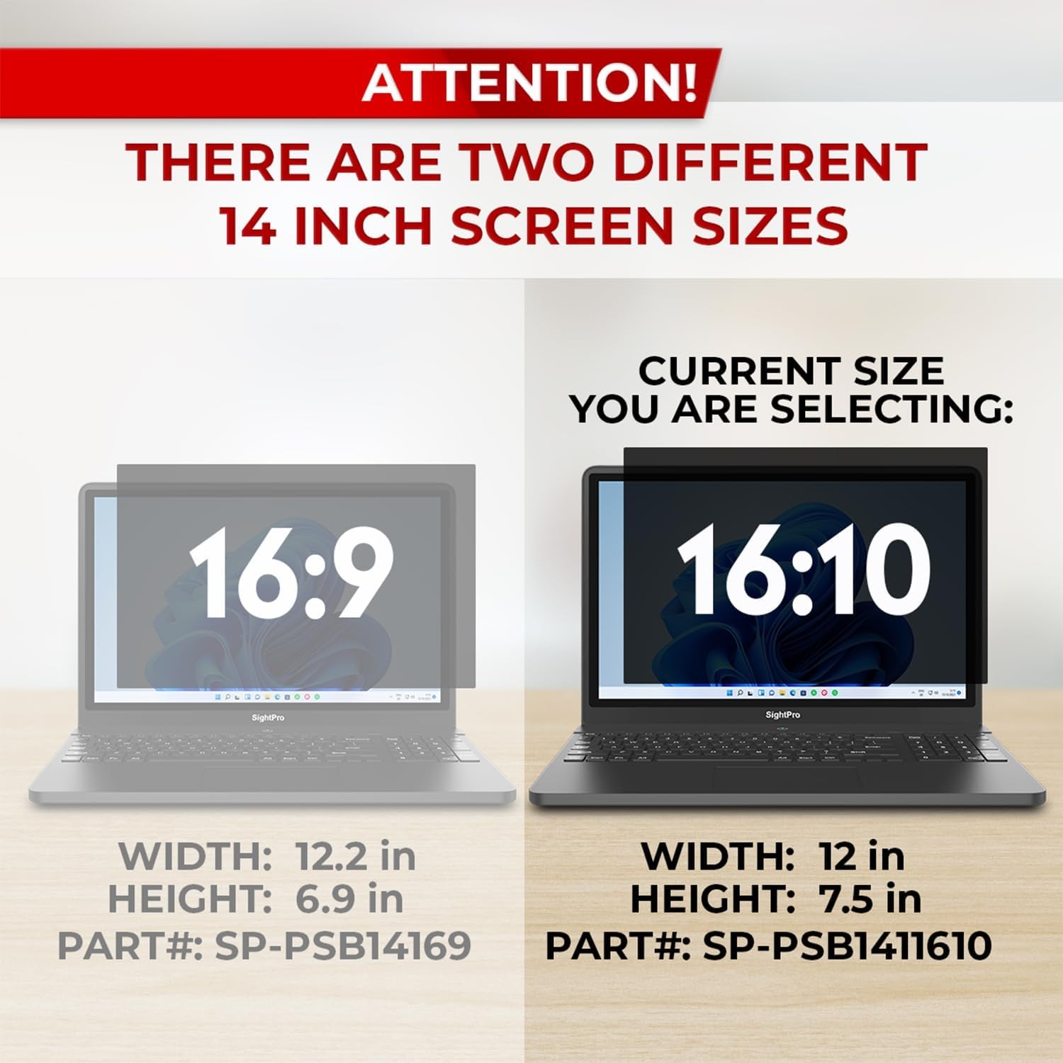 Privacy Screen Filter for 14 Inch Laptop – 16:10 Anti-Glare Protector & Shield
