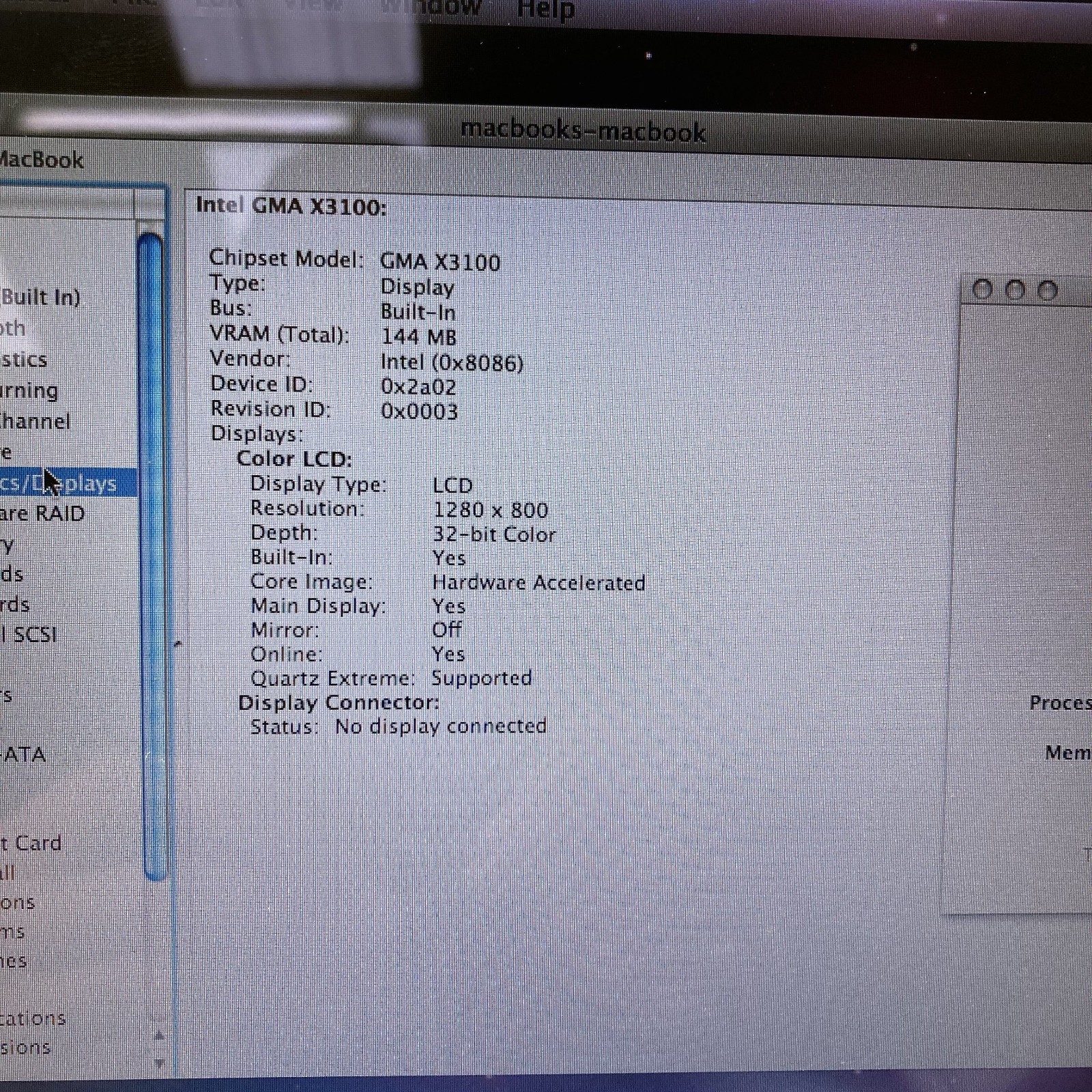 Apple MacBook 13″ Core 2 Duo T8100 2.1GHz 2GB RAM 320GB HDD MacOS X Leopard