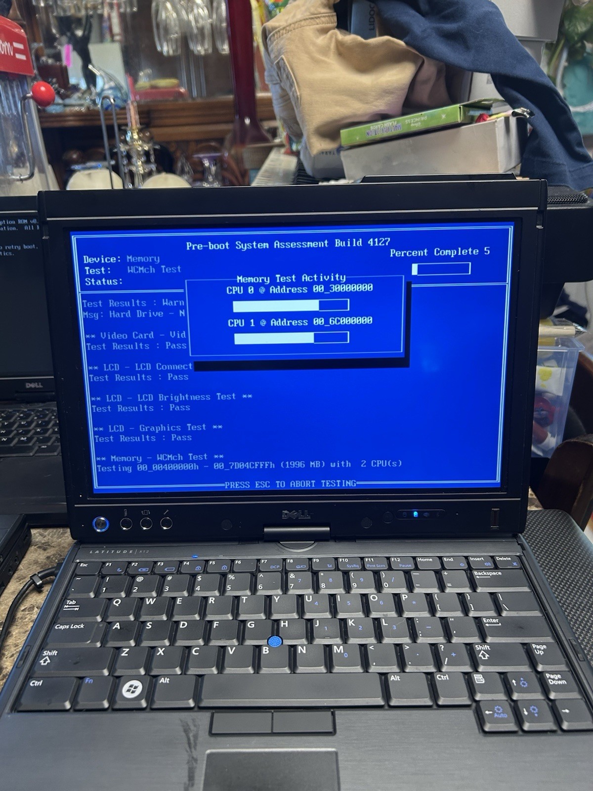 3 Dell Latitude XT2 12.1″ Intel Core 2 Duo 2GB RAM HDD No OS Black Wi-Fi