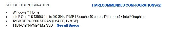 Rose Gold 17.3″ HP Laptop 1TB Storage (Model 17t-cn300)