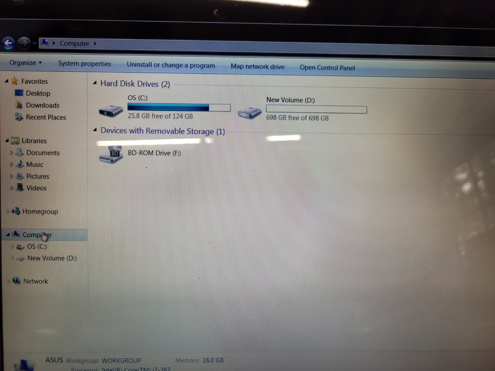 Retro ASUS G74S 17.3″ I7-2670QM NVIDIA GTX 560M 16GB RAM 128GB SSD 700gb HDD