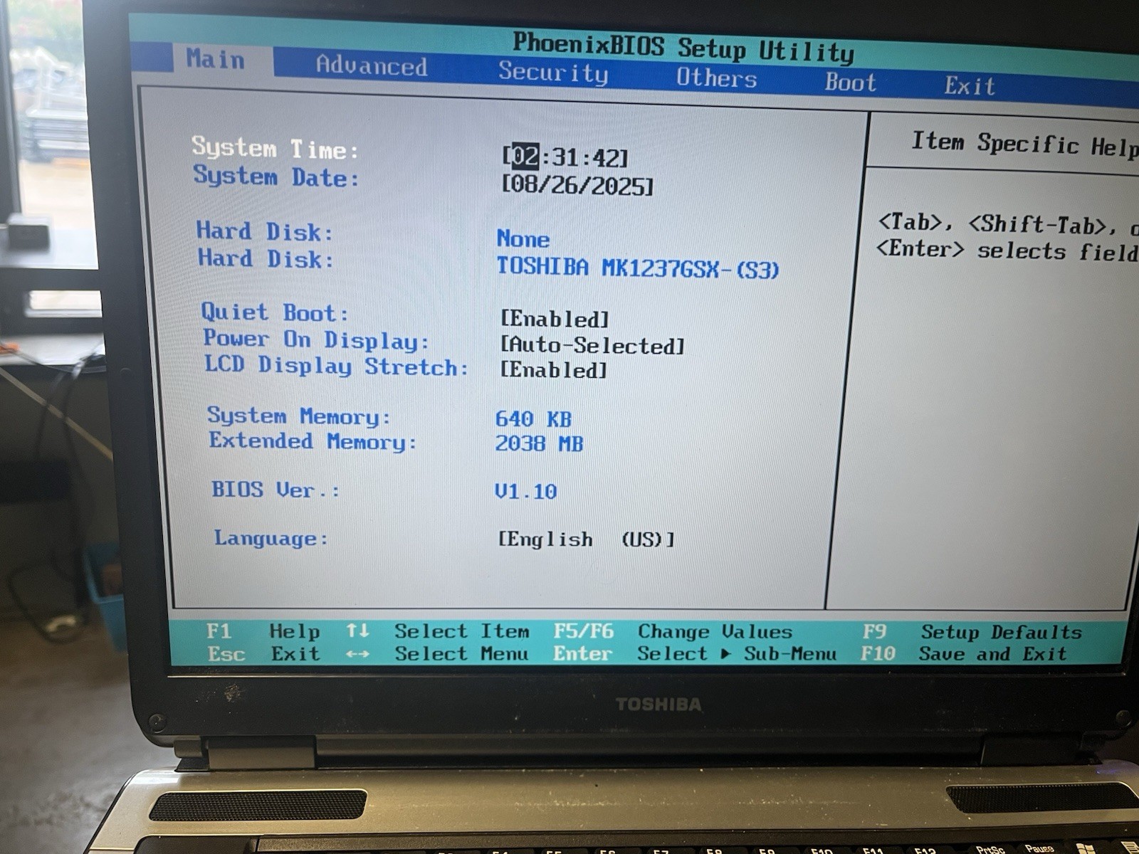 Toshiba Satellite A135-S4499 Intel Core 2 T5500 1.66GHz 2GB Ram 120GB HDD NO OS