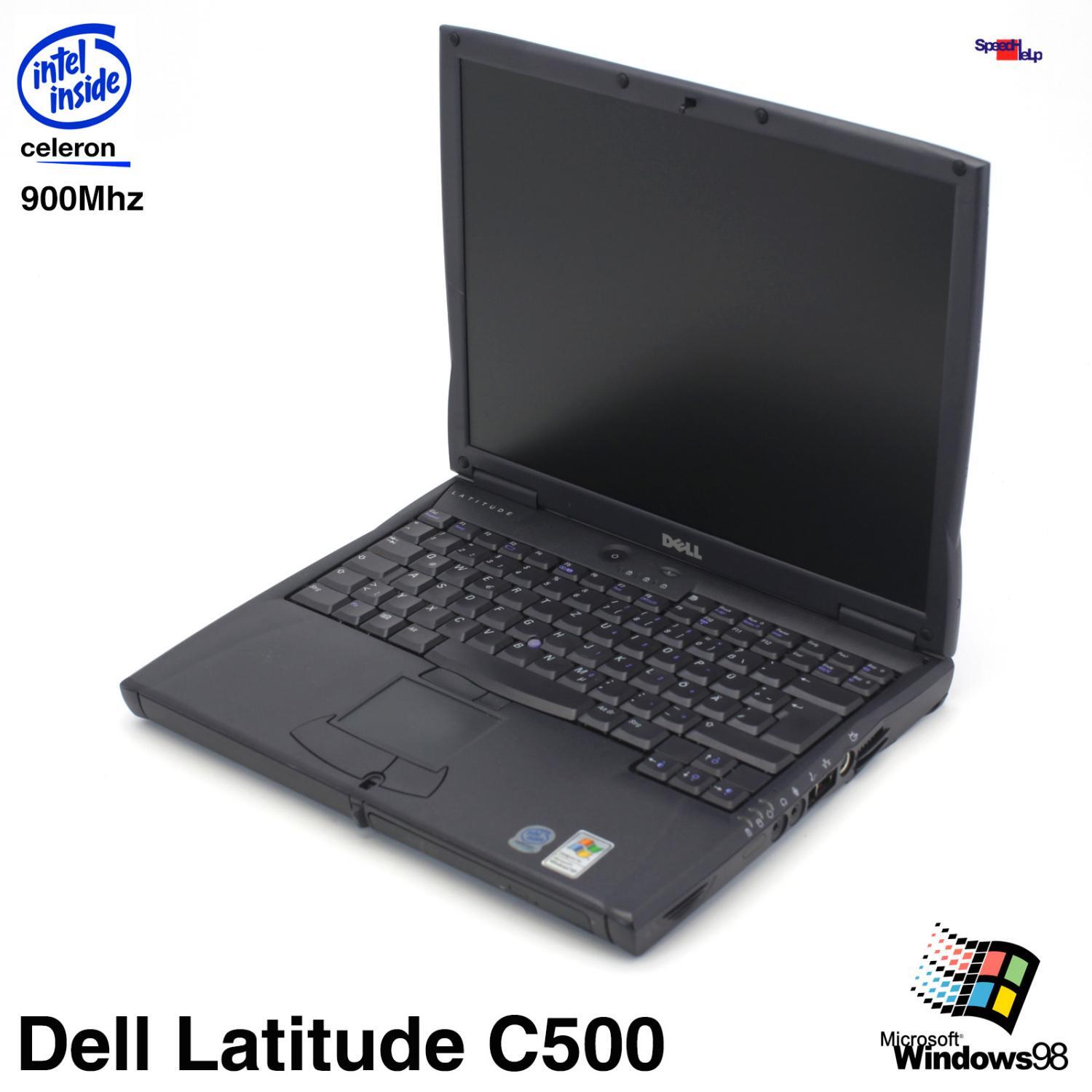 Dell Latitude C500 Notebook Laptop Windows 98 Parallel Lpt Celeron 900MHz 20GB
