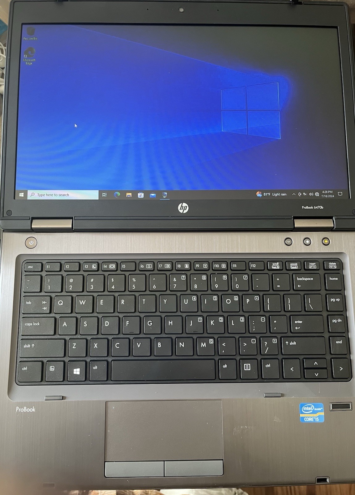 HP ProBook 6470B intel i5-520M 2.67GHz 8GB RAM 750GB WIN 10 Home-No Activation