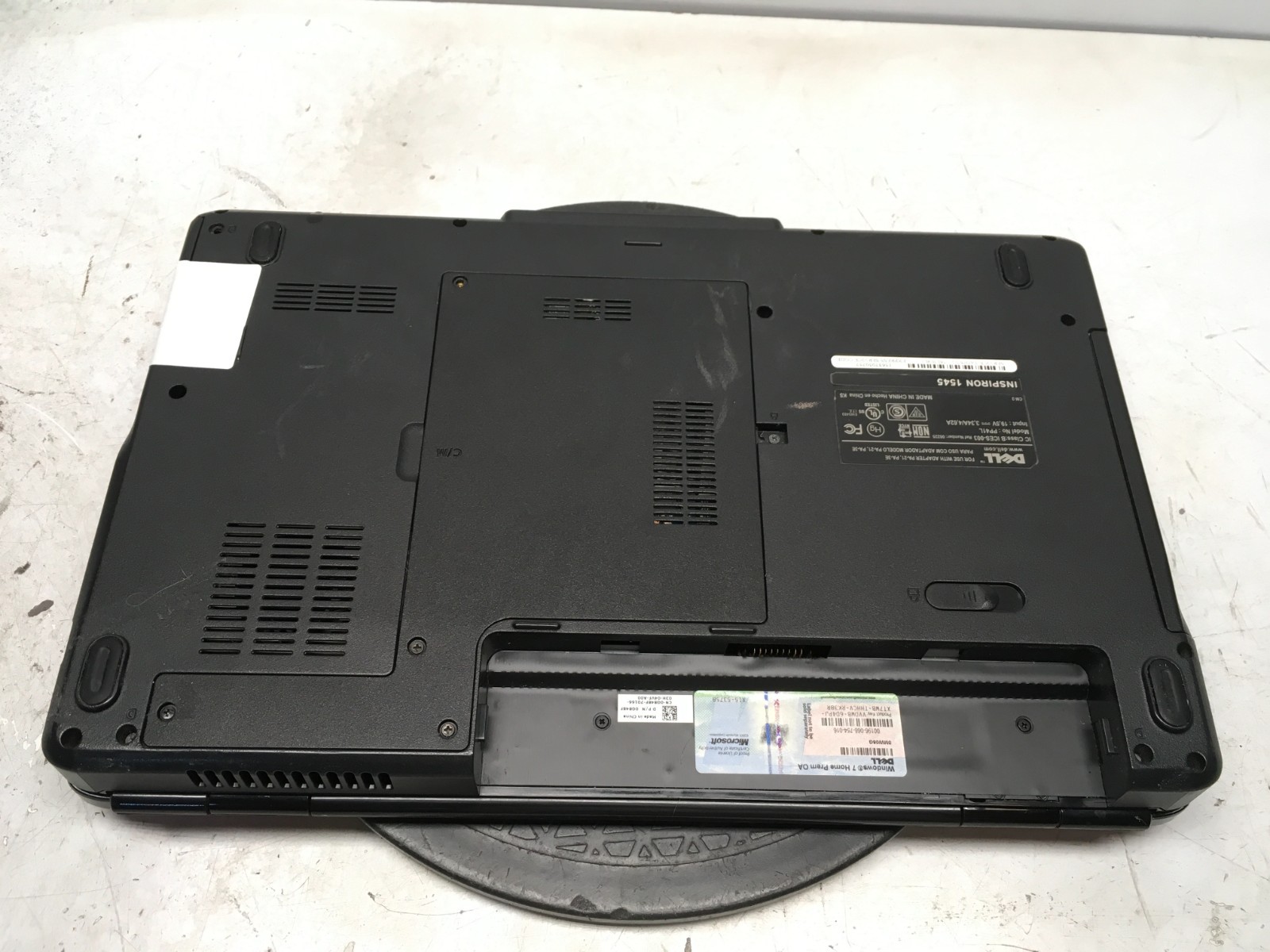 Dell Inspiron 1545 Intel Pentium Dual-Core T4400 2.2GHz 3 GB NO HDD