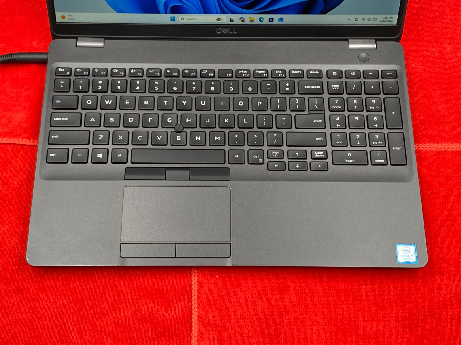 DELL PRECISION 3541 15.6″ FHD i7-9850H 16GB RAM 256GB SSD QUADROP620 BATTERY 94%