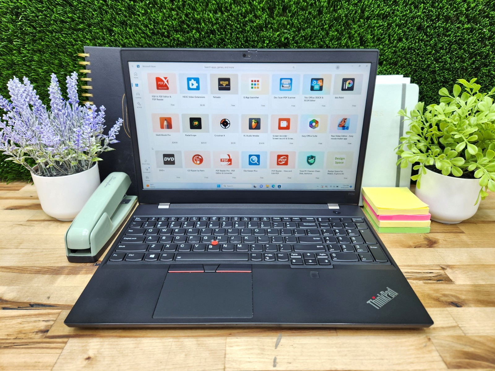 Lenovo ThinkPad P15V Gen 1 15.6″ FHD i7-10875H 2.30GHz 32GB RAM Windows 11 Pro ~