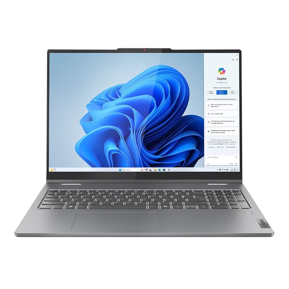 Lenovo IdeaPad 5 2-in-1 Laptop, 16″ IPS Glass, Ryzen 7 8845HS,AMD Radeon 780M