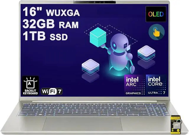 Acer Swift 16 AI 16 in 2k WUXGA Display Intel Ultra 7 355 32GB DDR5 1TB PCIe