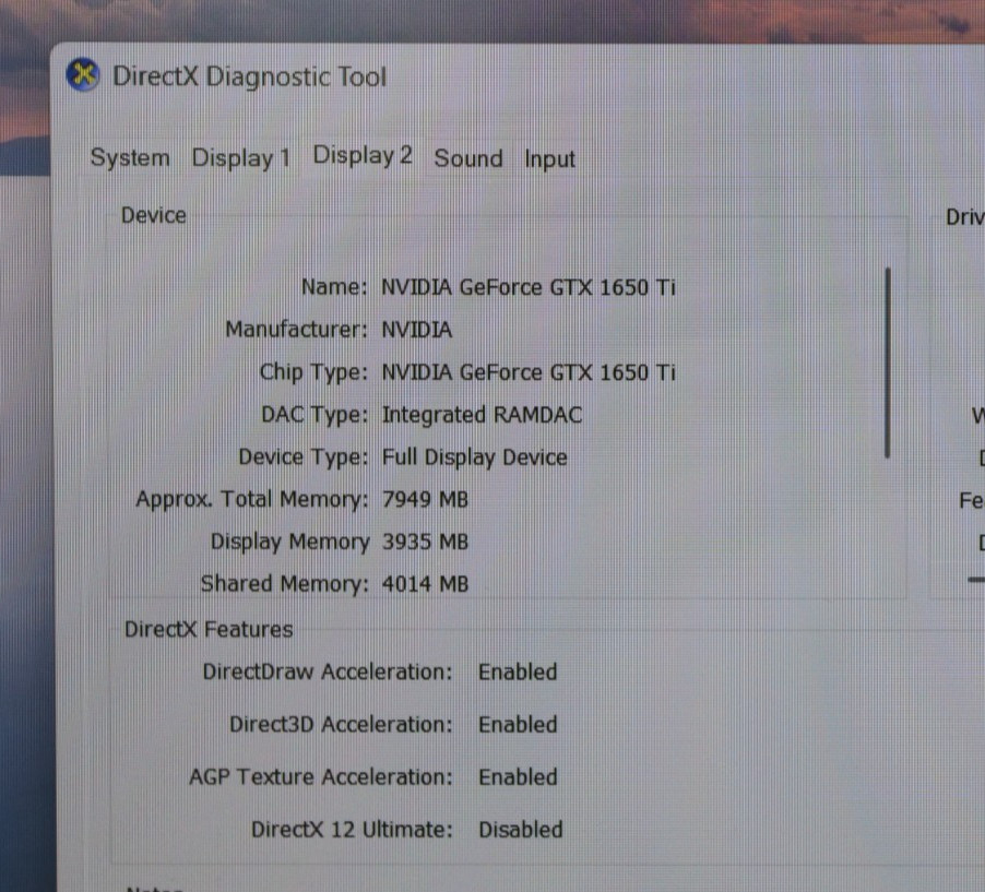 Asus TUF F15 FX506LI 15.6″ i5-10300H 2.5GHz 8GB RAM 1TB SSD GeForce GTX 1650