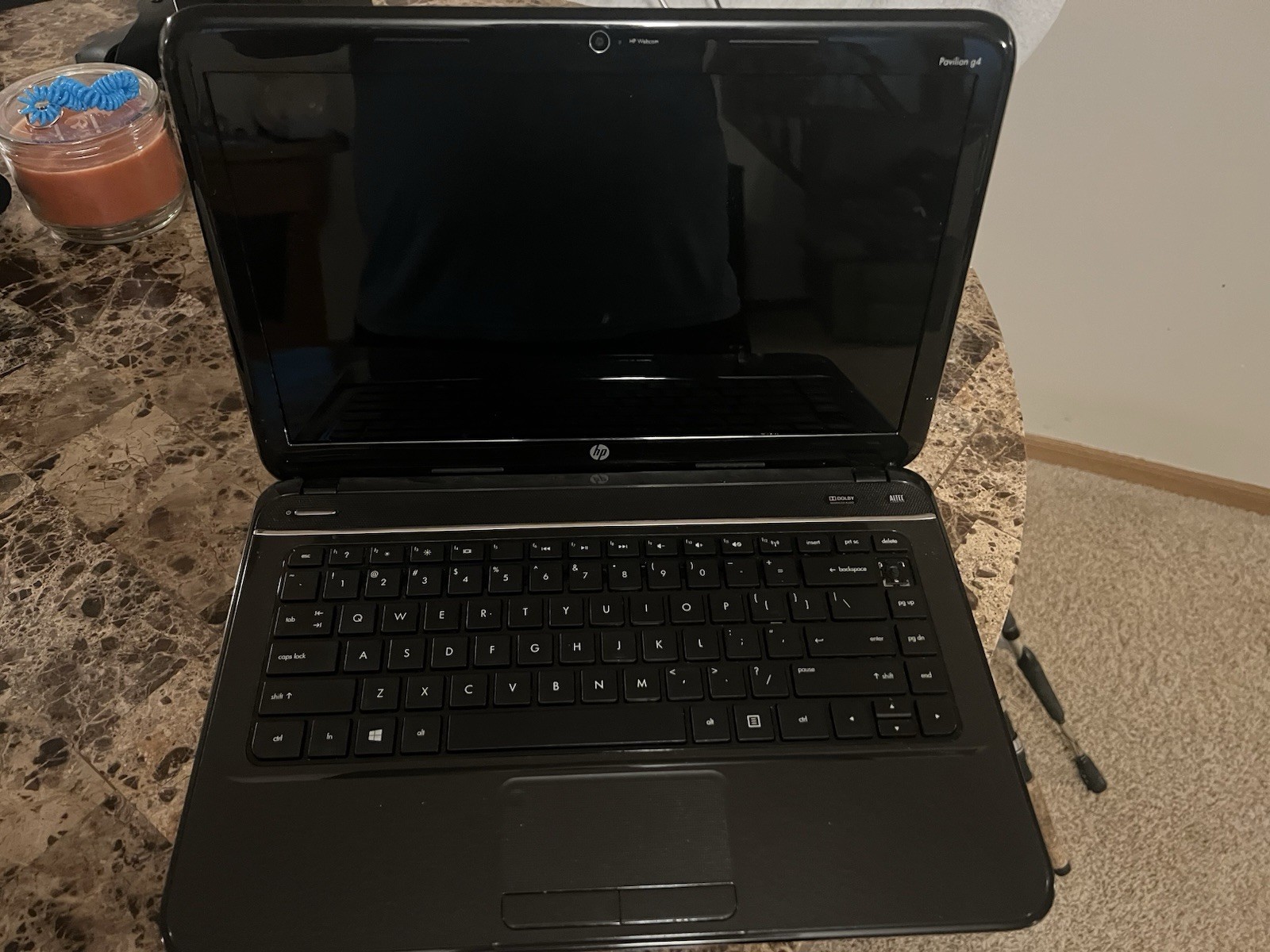 HP Pavilion g4 14in Black Laptop i3 2nd Gen 2.10GHz 4GB 500GB HDD Win8