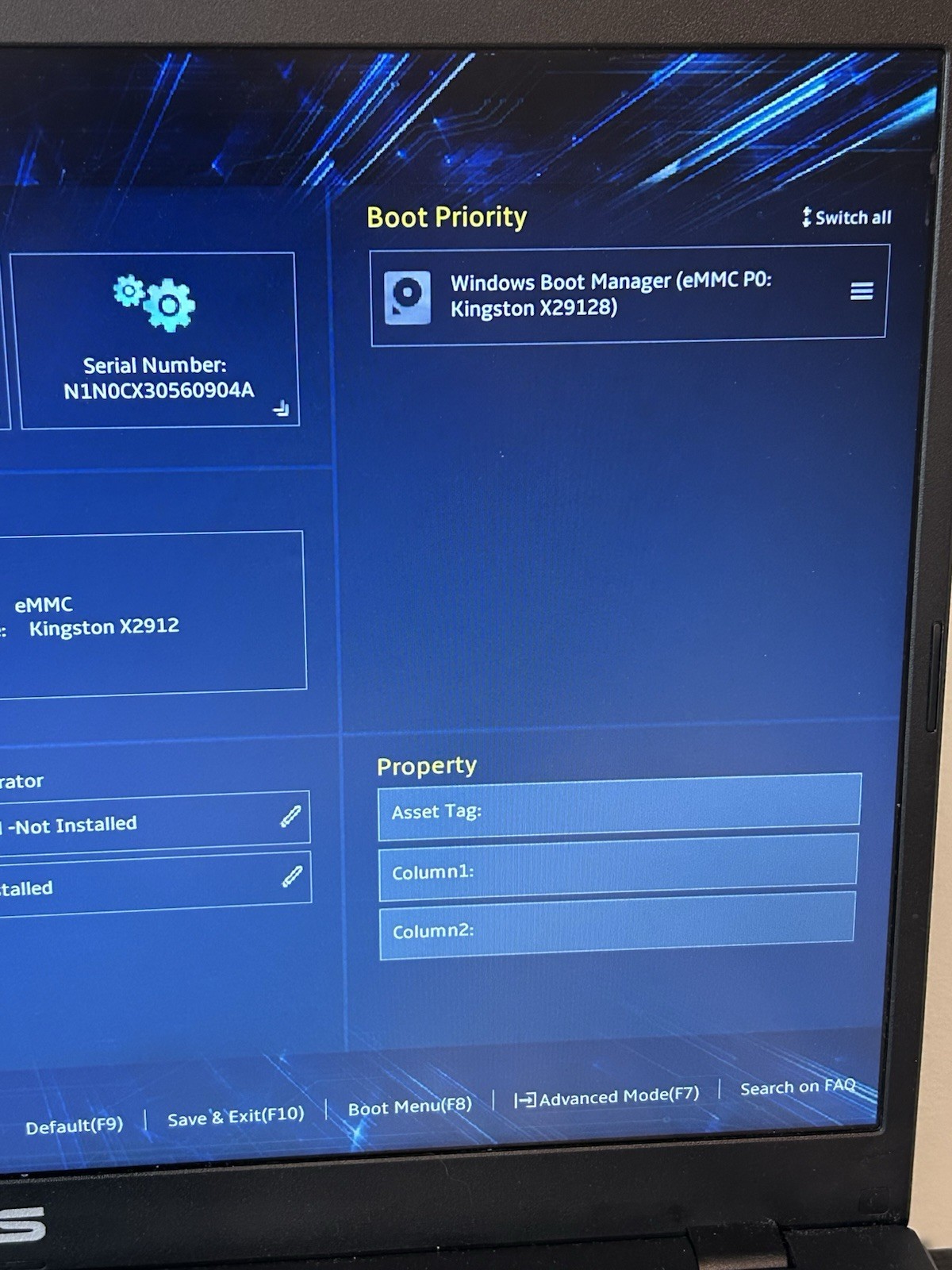 ASUS L510M Reset And Now Won’t Restart, See Pics.