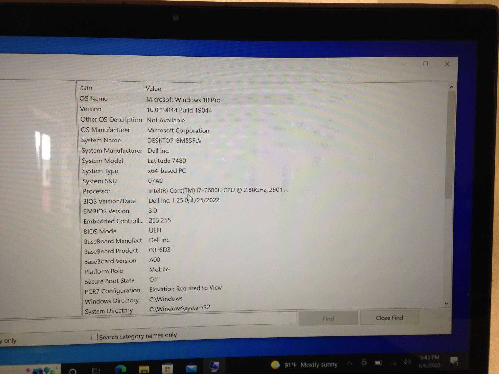 Dell 7480 i7-7600U 2.80GHz 16GB 512GB Window10 w/ AC Adapter Touch screen