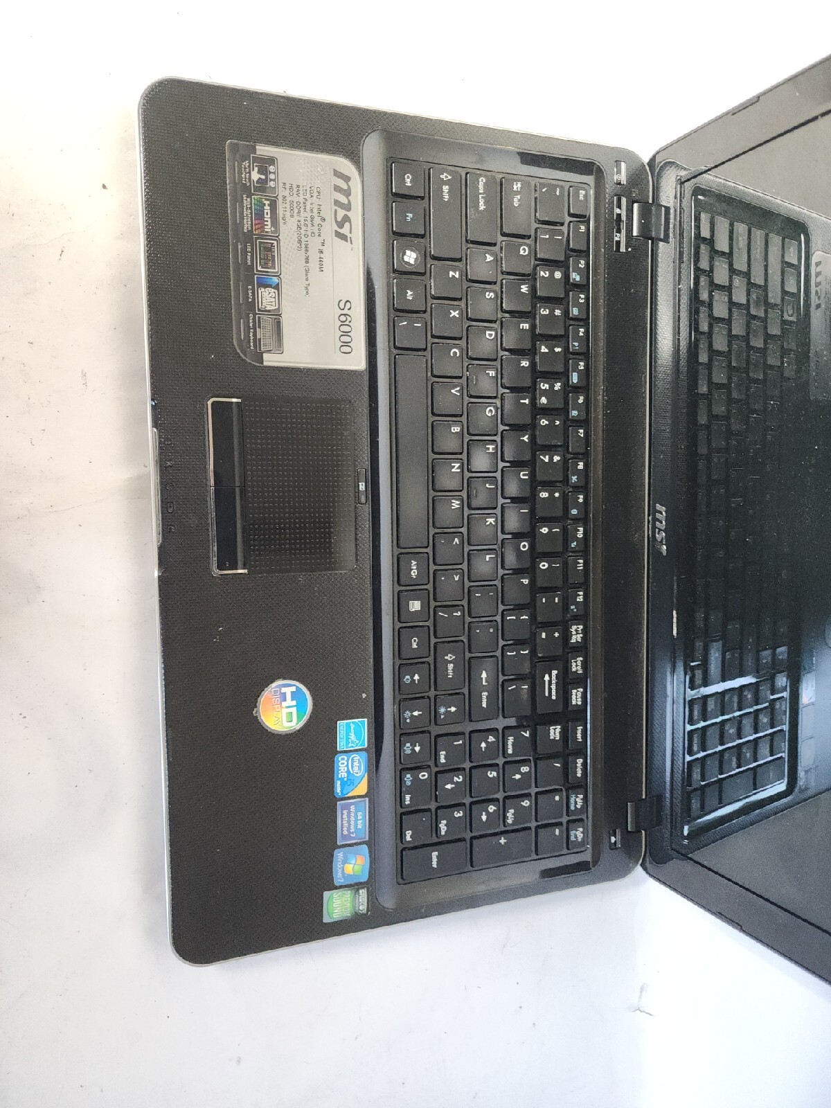 MSI MS-16D3 Laptop 15.6″ Intel Core i5 M460@2.53ghz 4gb No Hdd/caddy READ