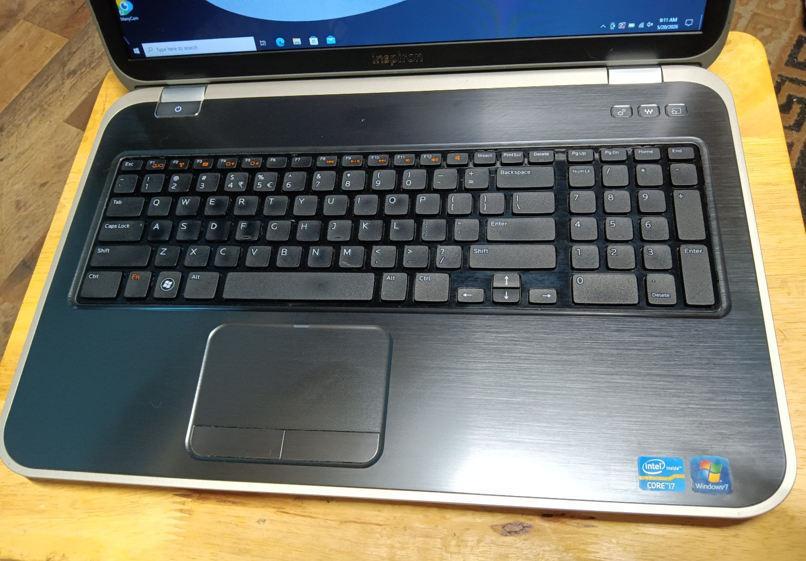 Dell Inspiron 5720/Core i7-3612Q 2.10ghz/8gb/128gbSSD/Windows 10 Pro/Web/BT/17.3