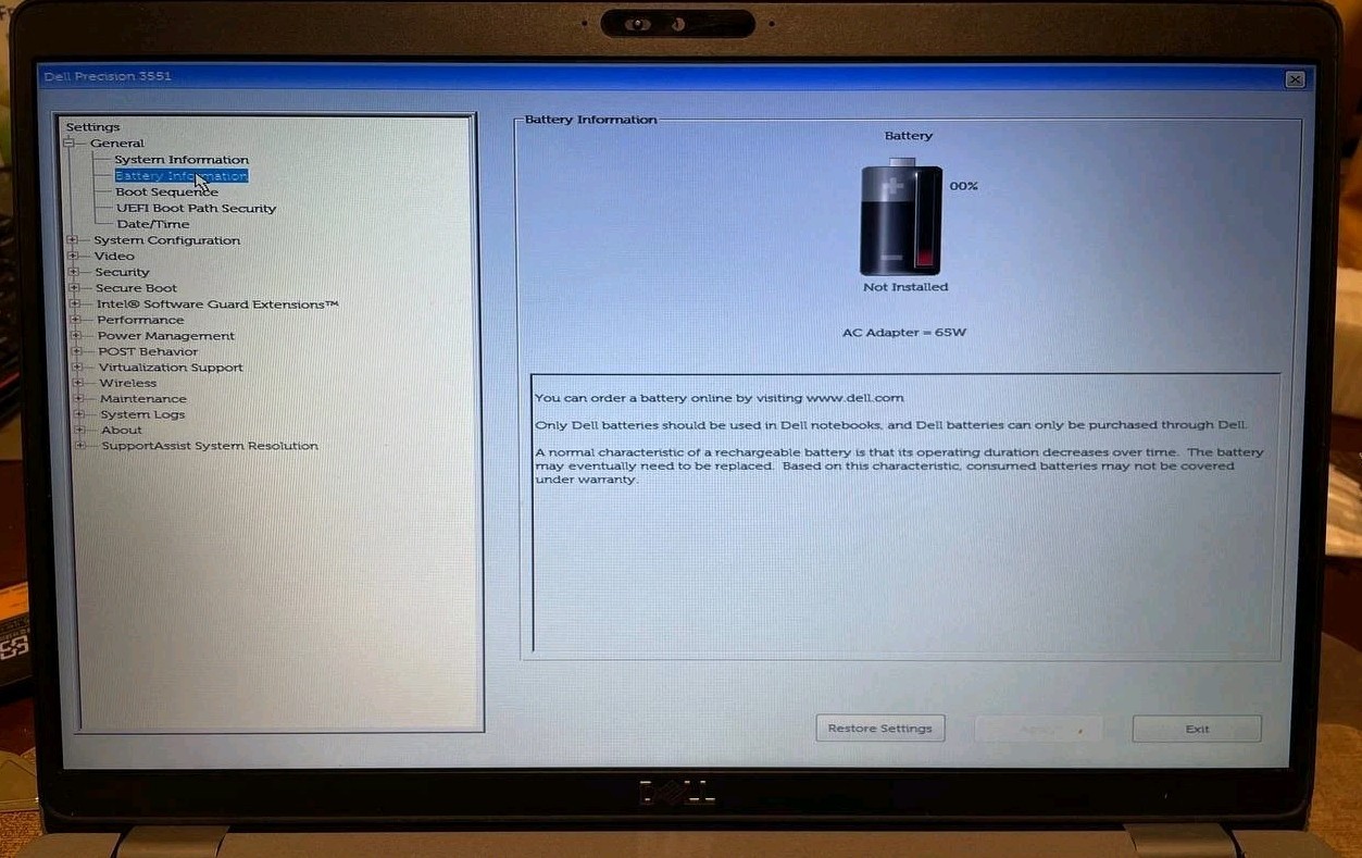 Dell Precision 15 3551 (256GB SSD Intel Core i5-10300H 2.6GHz 16GB RAM) Win 11