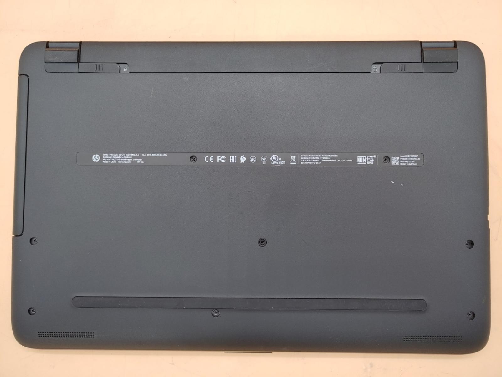 HP 15-ba015wm 15.6″ AMD E2-7110 4GB 500GB HDD *NO OS/NO AC* *BAD BATTERY*