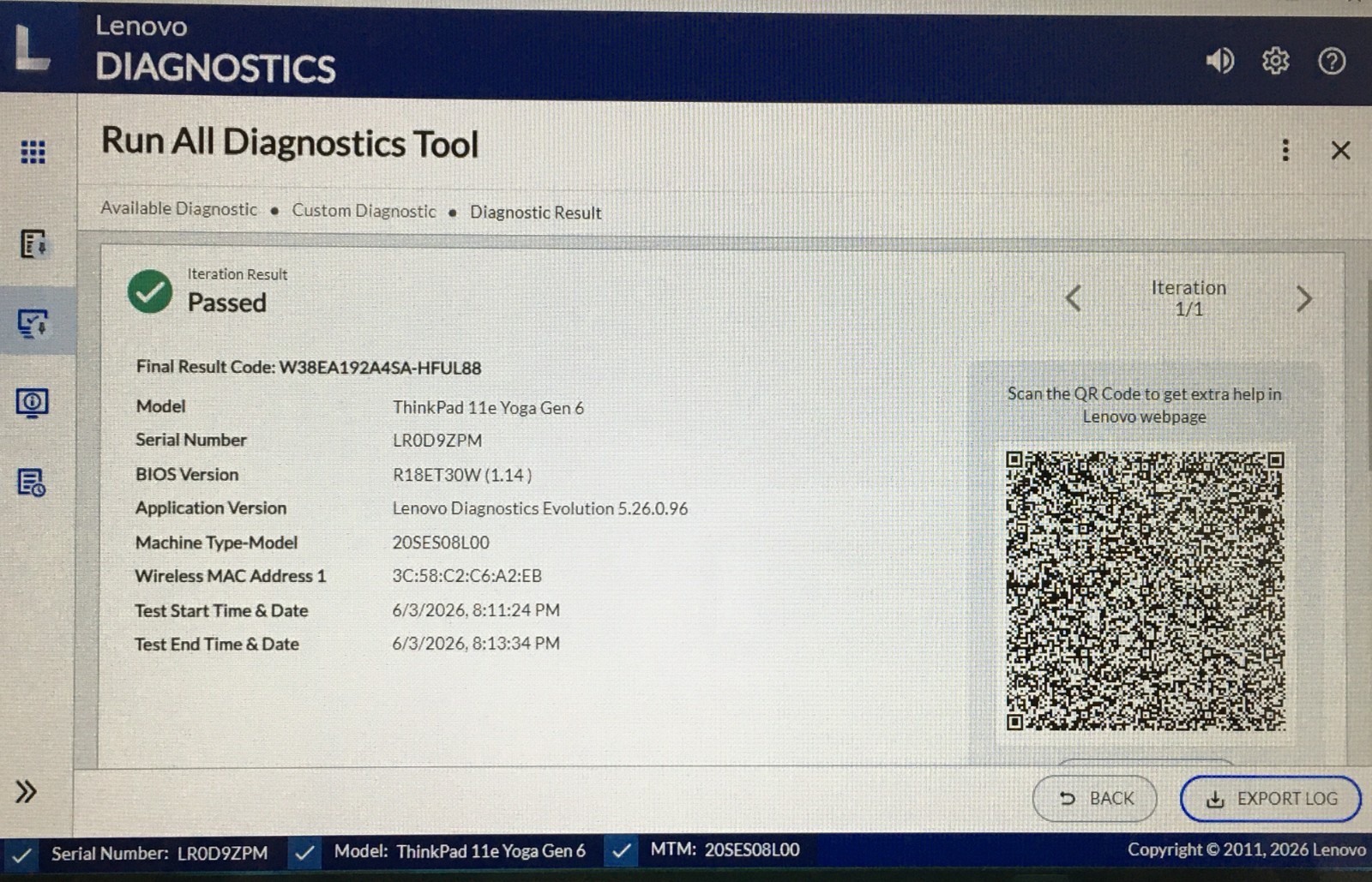 Lenovo ThinkPad 11e Yoga Gen 6 Touchscreen M3-8100Y 1.1GHz 8GB 256GB SSD Win 11
